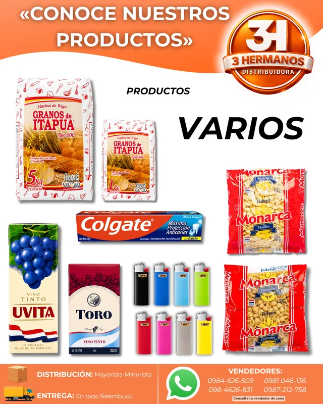 Presentaciones de Productos varios